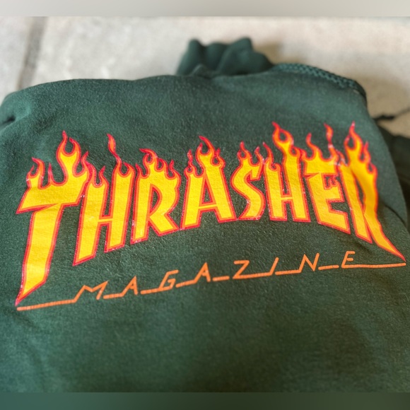 Vintage Y2K Thrasher Magazine Hoodie size Medium - Picture 4 of 7